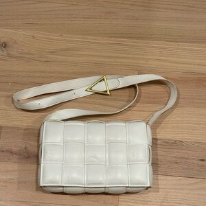 White Quilted Crossbody Bag